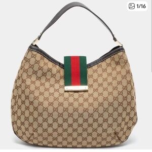 Gucci Web Sherry Hobo Shoulder bag/tote